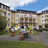 Rainbacher Böhmische spielt im Seniorenwohnheim